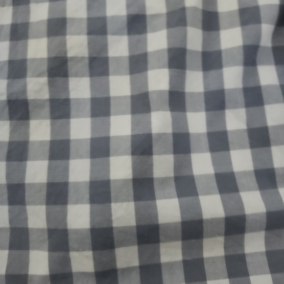 J. CREW Men's Classic Fit Gingham Long Sleeve Button Down Shirt Grey White Large - Picture 5 of 11